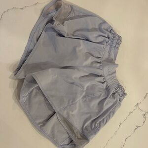 Lululemon Light Gray Hotty Hot Shorts